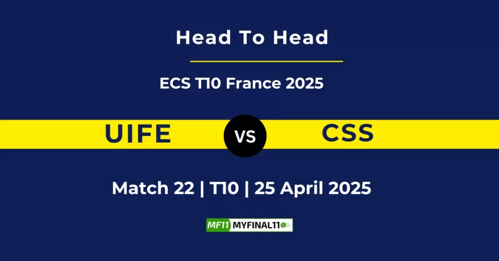 UIFE vs CSS Player Battle & Head to Head Team Stats – ECS T10 France 2025