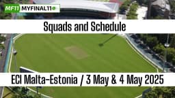 ECI Malta-Estonia 2025 Schedule, Live Score, Squad, Matches, Scorecard, Results, Points Table