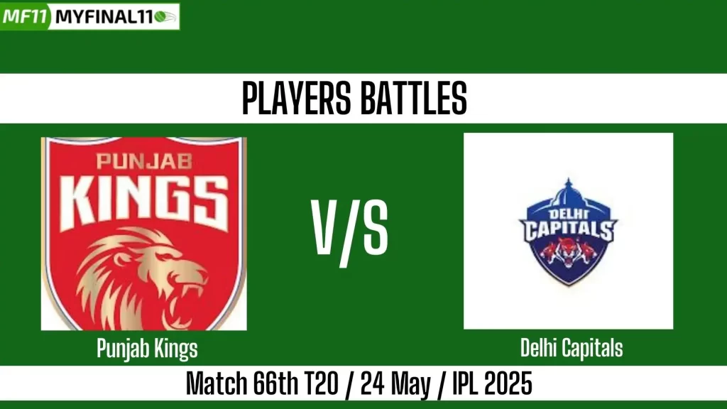 PBKS vs DC Match 66 IPL 2025: Key Player Battles to Watch Out For