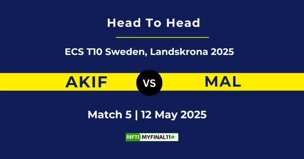 AKIF vs MAL Player Battle & Head to Head Team Stats – ECS T10 Sweden 2025