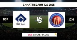 BSP vs JCH Live Score: Scorecard, Ball by Ball Commentary – Match 16, Chattisgarh T20 2025