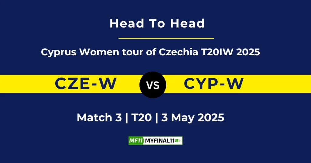 CZE-W vs CYP-W Player Battle & Head to Head Team Stats – ECN Czechia-Cyprus T20IW 2025