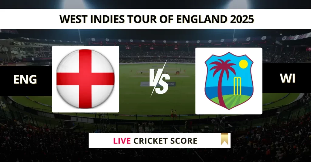 ENG vs WI Live Score: Scorecard, Ball by Ball Commentary – 2nd ODI, West Indies tour of England