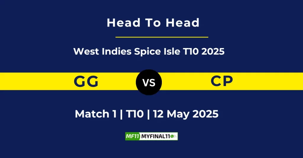 GG vs CP Player Battle & Head to Head Team Stats – Spice Isle T10 2025