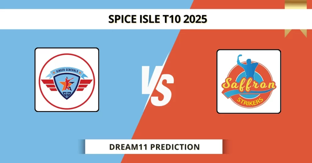 GG vs SS Dream11 Prediction Today: Match 20 Fantasy Tips, Captain & Vice Captain Pick | WI T10 Spice Isle 2025