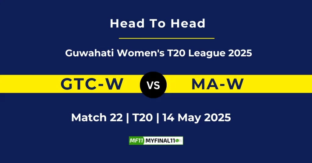 GTC-W vs MA-W Player Battle & Head to Head Team Stats – Guwahati Women’s T20 2025