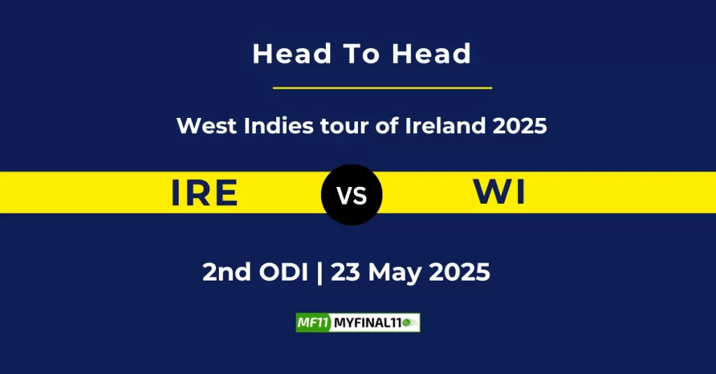 IRE vs WI 2nd ODI, Player Battle & Head to Head Team Stats – West Indies tour of Ireland 2025