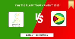 JAM-W vs GY-W Dream11 Prediction Today: Match 14 Fantasy Tips, Captain & Vice Captain Pick | CWI T20 Blaze Tournament 2025