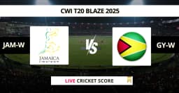 JAM-W vs GY-W Live Score: Scorecard, Ball by Ball Commentary – Final, CWI T20 Blaze 2025