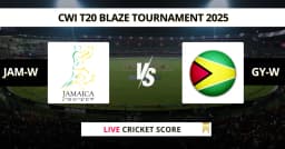 JAM-W vs GY-W Live Score: Scorecard, Ball by Ball Commentary – Match 14, CWI T20 Blaze Tournament