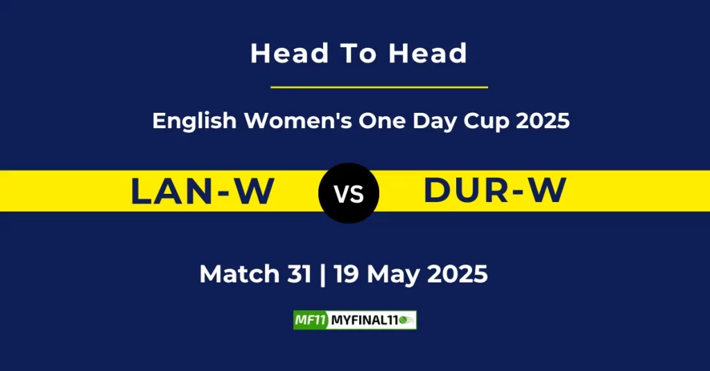 LAN-W vs DUR-W Player Battle & Head to Head Team Stats – English Women’s One Day Cup 2025