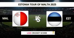 MAL vs EST Live Score: Scorecard, Ball by Ball Commentary – Match 1, ECN Malta-Estonia 2025