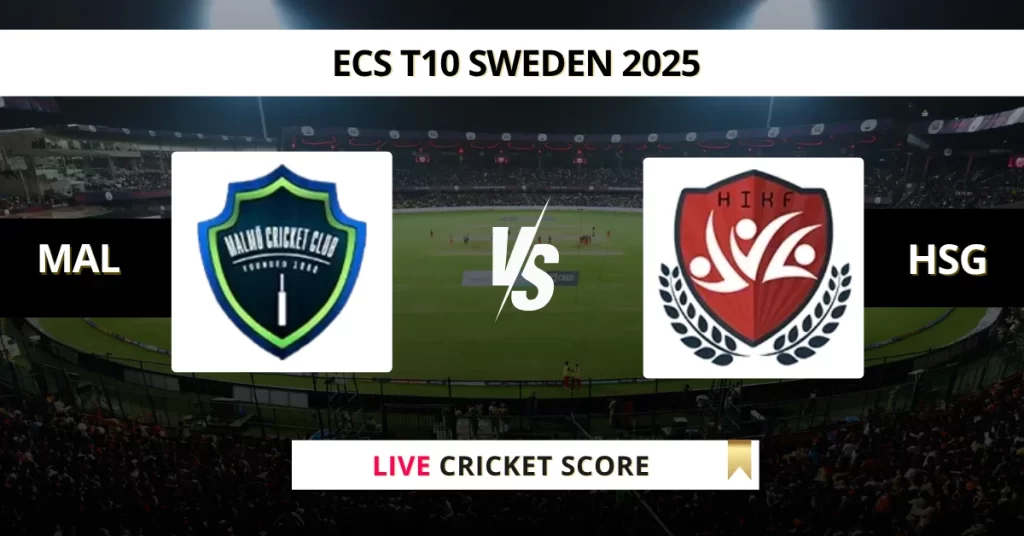 MAL vs HSG Live Score: Scorecard, Ball by Ball Commentary – Match 14, ECS Sweden, Landskrona