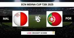 MAL vs POR Live Score: Scorecard, Ball by Ball Commentary – Match 2, ECN T20I Mdina Cup 2025