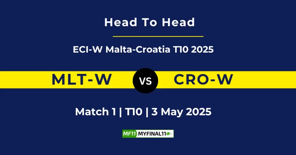 MLT-W vs CRO-W Player Battle & Head to Head Team Stats – ECI-W Malta-Croatia 2025
