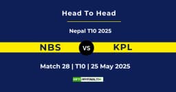 NBS vs KPL Player Battle & Head to Head Team Stats – Nepal T10 2025