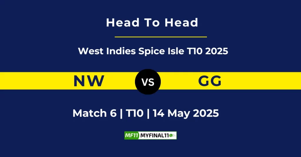 NW vs GG Player Battle & Head to Head Team Stats – Spice Isle T10 2025