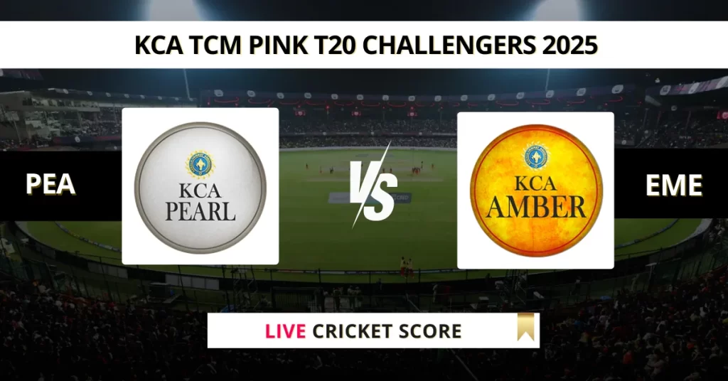 PEA vs EME Live Score: Scorecard, Ball by Ball Commentary – Match 10, Kerala T20 Women’s Challengers League 2025