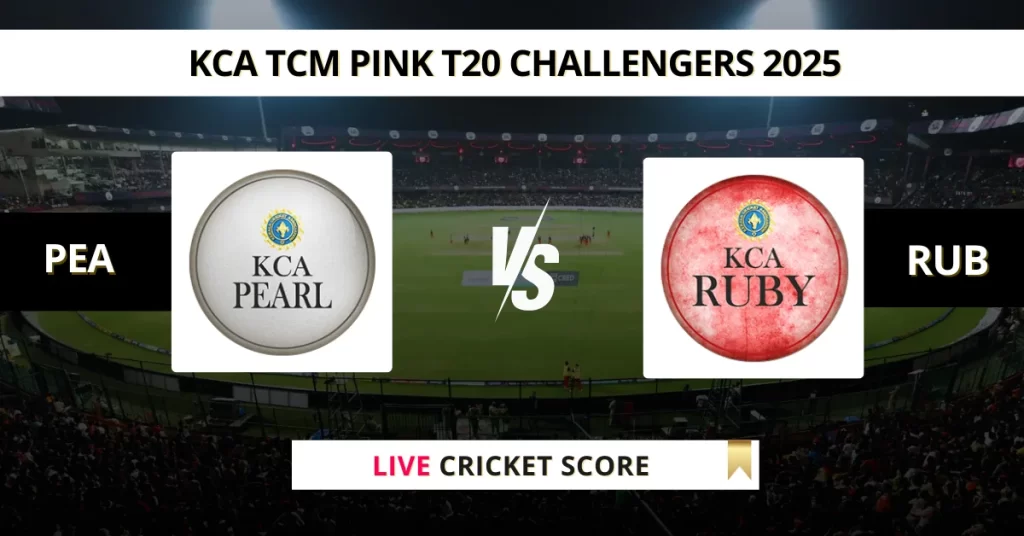 PEA vs RUB Live Score: Scorecard, Ball by Ball Commentary – Match 13, Kerala Women’s T20 Challengers Trophy 2025