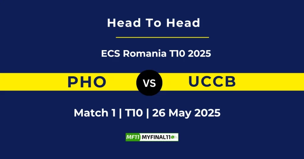 PHO vs UNI Player Battle & Head to Head Team Stats – ECS T10 Romania 2025