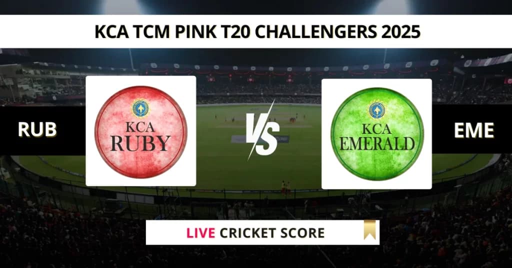 RUB vs EME Live Score: Scorecard, Ball by Ball Commentary – Match 7, Kerala T20 Women’s Challengers 2025