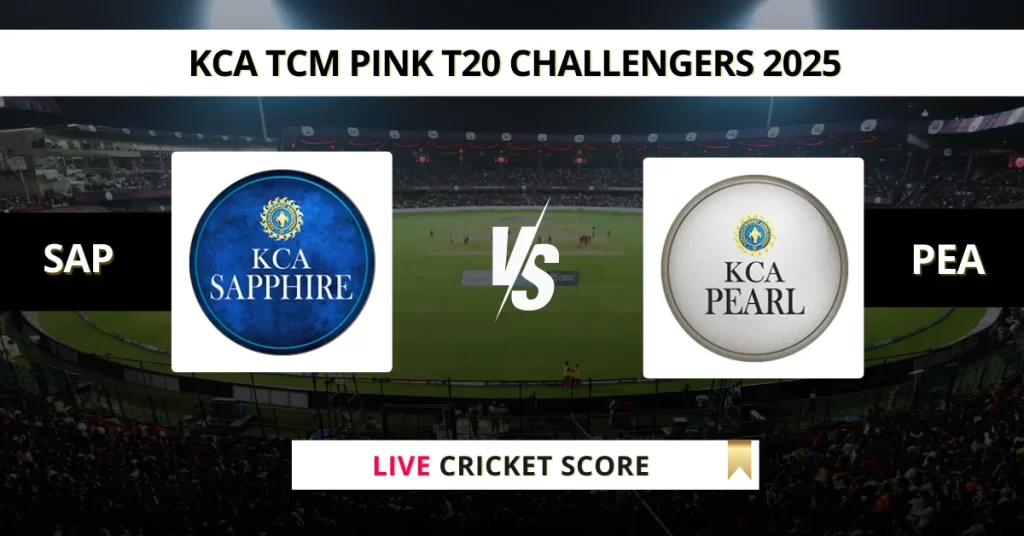 SAP vs PEA Live Score: Scorecard, Ball by Ball Commentary – Match 16, Kerala Women’s T20 Challengers Trophy 2025