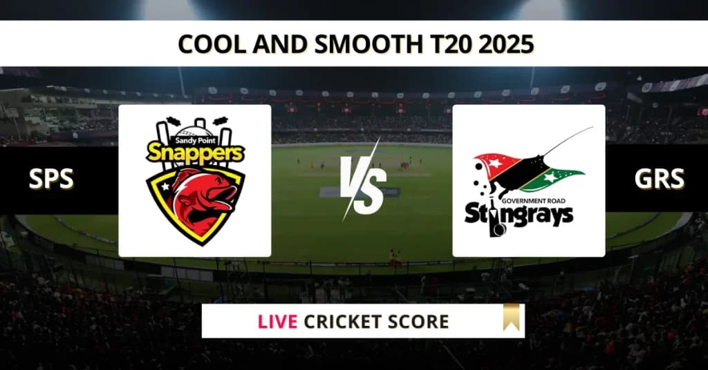 SPS vs GRS Live Score: Scorecard, Ball by Ball Commentary – Match 9, West Indies Cool and Smooth T20 2025