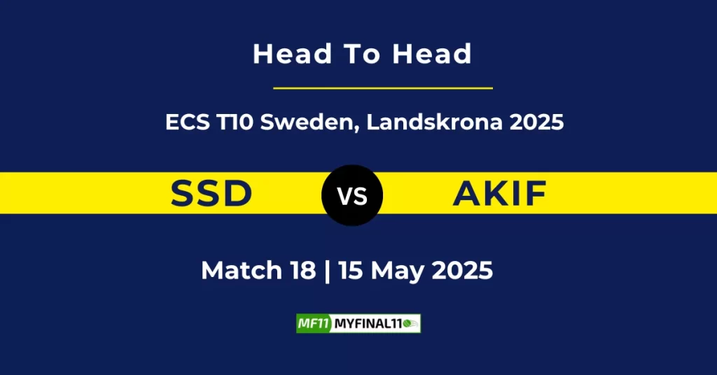 SSD vs AKIF Player Battle & Head to Head Team Stats – ECS T10 Sweden 2025