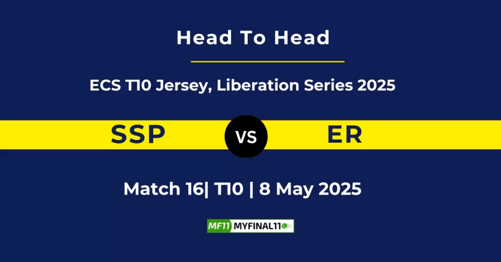 SSP vs ER Player Battle & Head to Head Team Stats – ECS T10 Jersey 2025