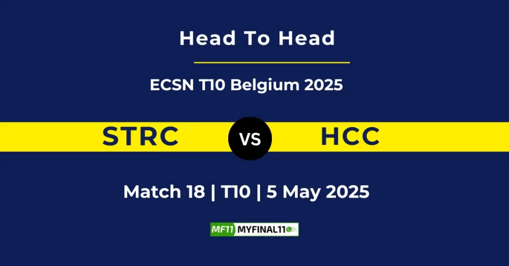 STRC vs HCC Player Battle & Head to Head Team Stats – ECSN T10 Belgium 2025