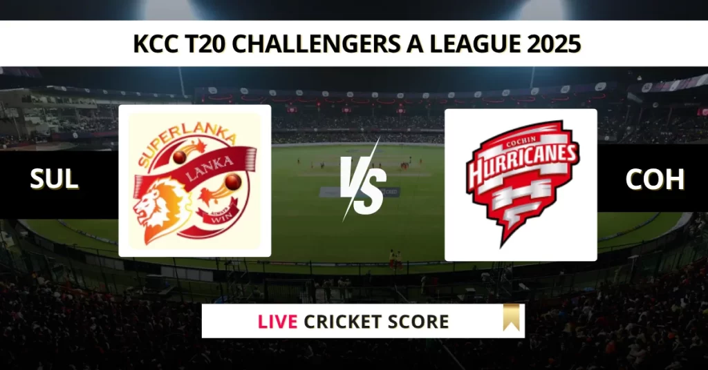 SUL vs COH Live Score: Scorecard, Ball by Ball Commentary – Match 3, Kuwait T20 Challengers League A 2025