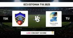 TSK vs TU Live Score: Scorecard, Ball by Ball Commentary – Match 29, ECS T10 Estonia 2025