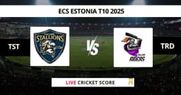 TST vs TRD Live Score: Scorecard, Ball by Ball Commentary – Match 28, ECS Estonia T10