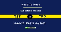 TST vs TRD Player Battle & Head to Head Team Stats – ECS T10 Estonia 2025
