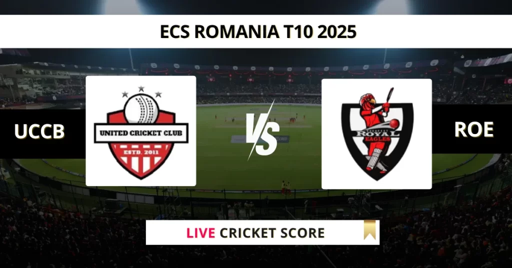 UCCB vs ROE Live Score: Scorecard, Ball by Ball Commentary – Match 2, ECS Romania