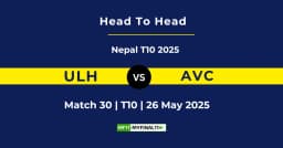 ULH vs AVC Player Battle & Head to Head Team Stats – Nepal T10 2025