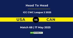 USA vs CAN Player Battle & Head to Head Team Stats – ICC CWC League 2 2024