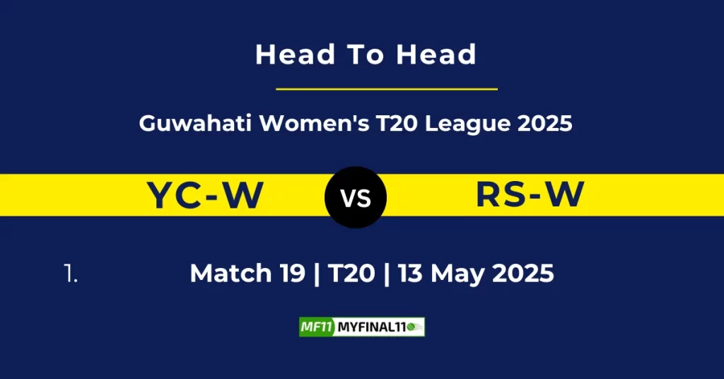 YC-W vs RS-W Player Battle & Head to Head Team Stats – Guwahati Women’s T20 2025