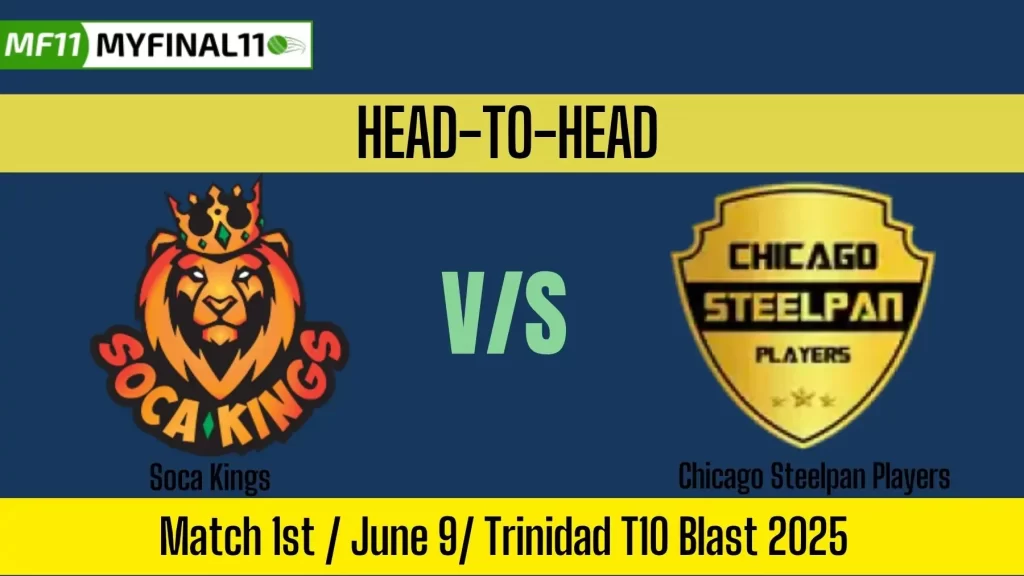 SCK vs CSP Player Battle, Head to Head Team Stats, Team Record – Trinidad T10 Blast, 7th Edition 2025