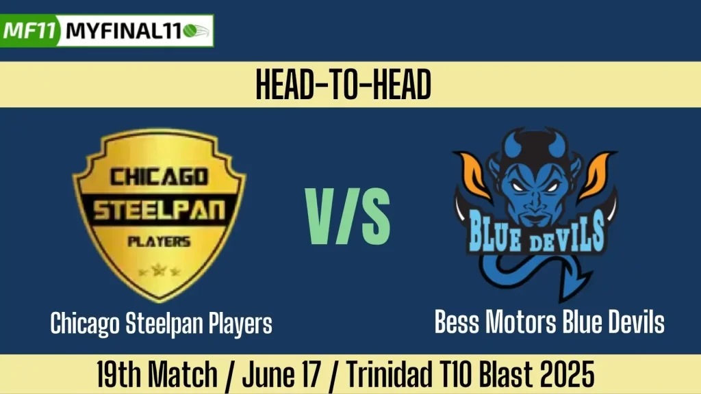 CSP vs BLD Player Battle, Head to Head Team Stats, Team Record – Trinidad T10 Blast 2025