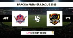 APT vs PTP Live Score: Scorecard, Ball by Ball Commentary – 1st Semi Final, Baroda Premier League 2025