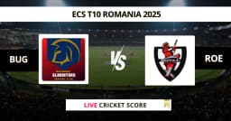 BUG vs ROE Live Score: Scorecard, Ball by Ball Commentary – Match 15, ECS T10 Romania 2025