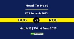 BUG vs ROE Player Battle & Head to Head Team Stats – ECS T10 Romania 2025