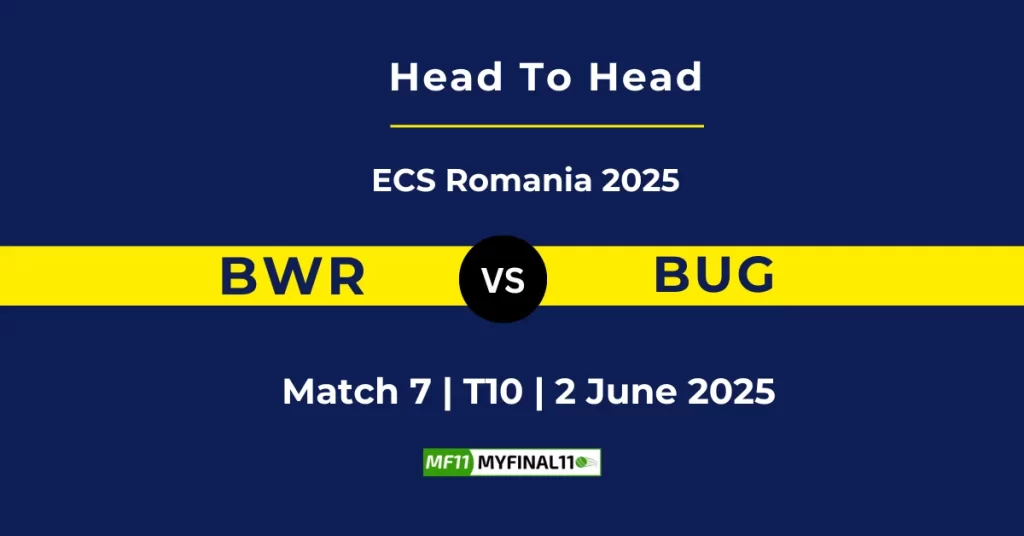 BWR vs BUG Player Battle & Head to Head Team Stats – ECS T10 Romania 2025