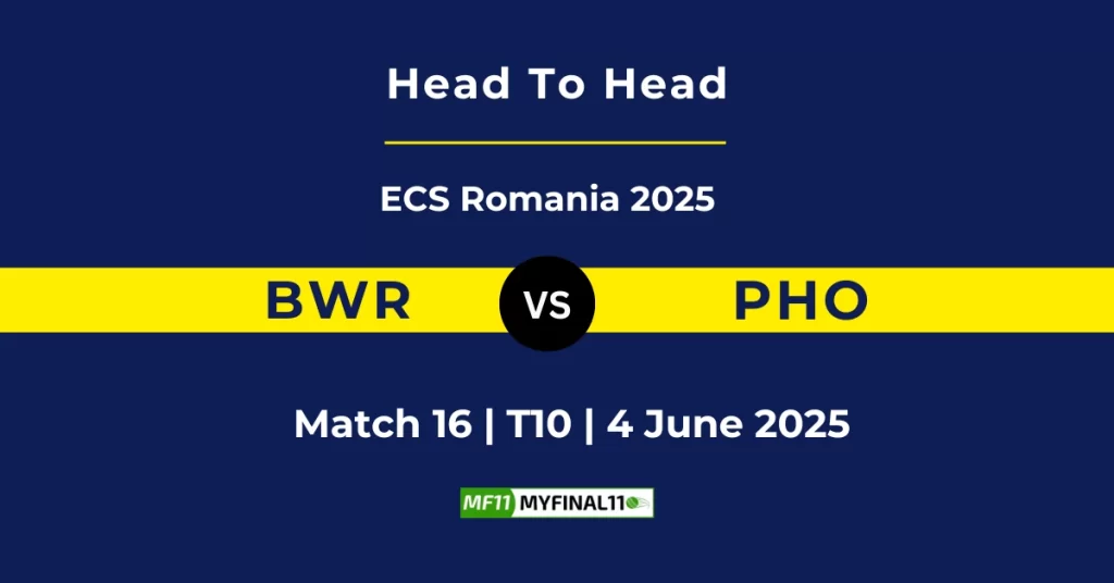 BWR vs PHO Player Battle & Head to Head Team Stats – ECS T10 Romania 2025