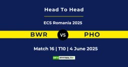 BWR vs PHO Player Battle & Head to Head Team Stats – ECS T10 Romania 2025