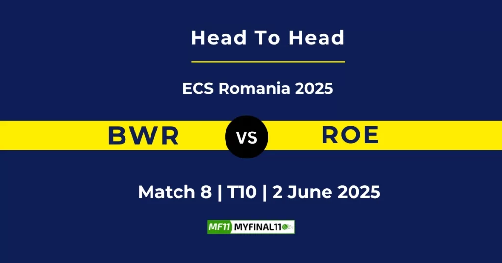 BWR vs REA Player Battle & Head to Head Team Stats – ECS T10 Romania 2025