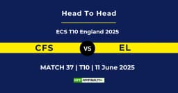 CFS vs EL Player Battle & Head to Head Team Stats – ECS T10 England 2025