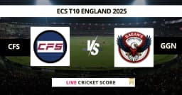CFS vs GGN Live Score: Scorecard, Ball by Ball Commentary – Match 38, ECS T10 England 2025