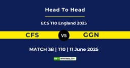 CFS vs GGN Player Battle & Head to Head Team Stats – ECS T10 England 2025